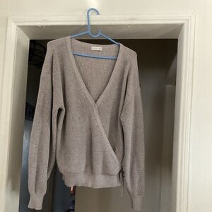 Stone color v next sweater